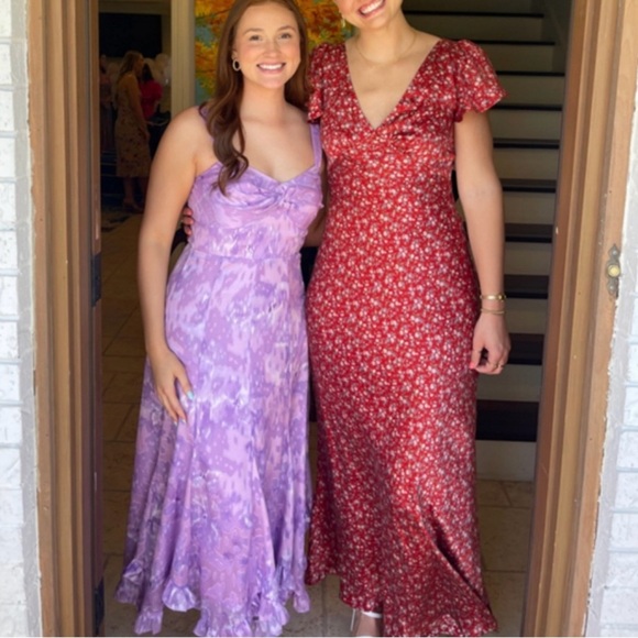 Selkie flutter sleeve silk dress - Picture 10 of 11